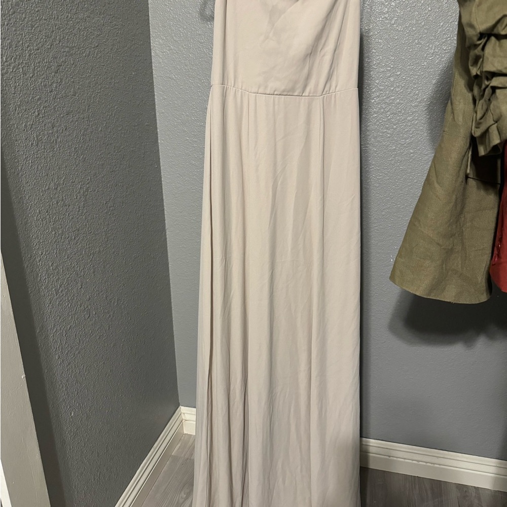 Elegant Cream Maxi Dress